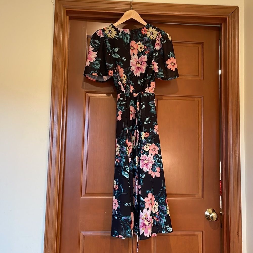 YUMI Kim Wild rose black midnight love shirt sleeve dress - Picture 6 of 16